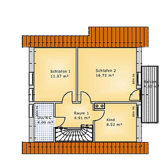 Grundriss oben Landhaus Lüneburger Heide Neuenkirchen